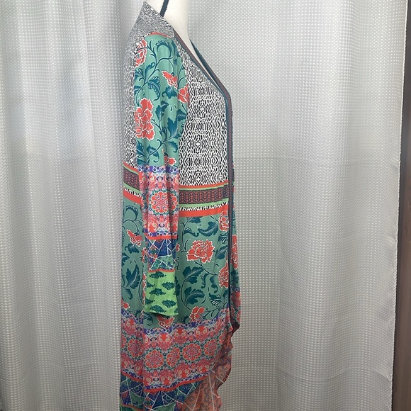 Soft Surroundings Daydreams Topper Kimono Floral Boho Festival Sz S - Picture 7 of 13